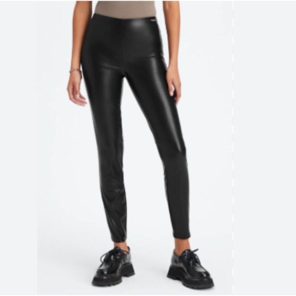Fabletics Vegan Leather Pull On Legging